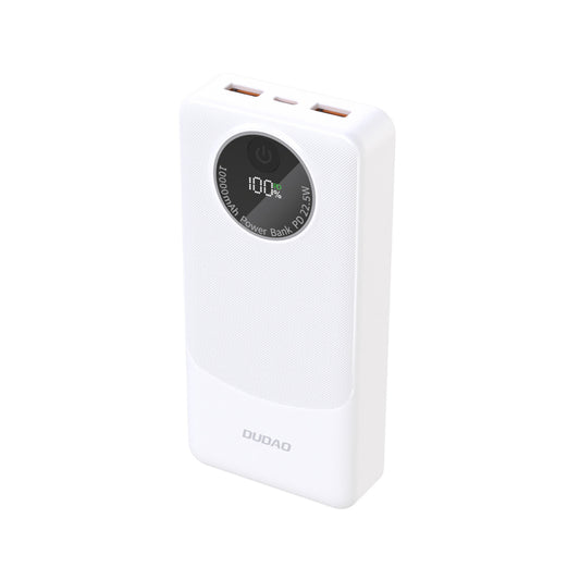 Dudao K12Pro Power Bank 22.5W PD 20000mAh USB-A, USB-C - White_0