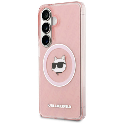 Karl Lagerfeld IML Repeated Choupette MagSafe Case for Samsung Galaxy S26 - Pink_1