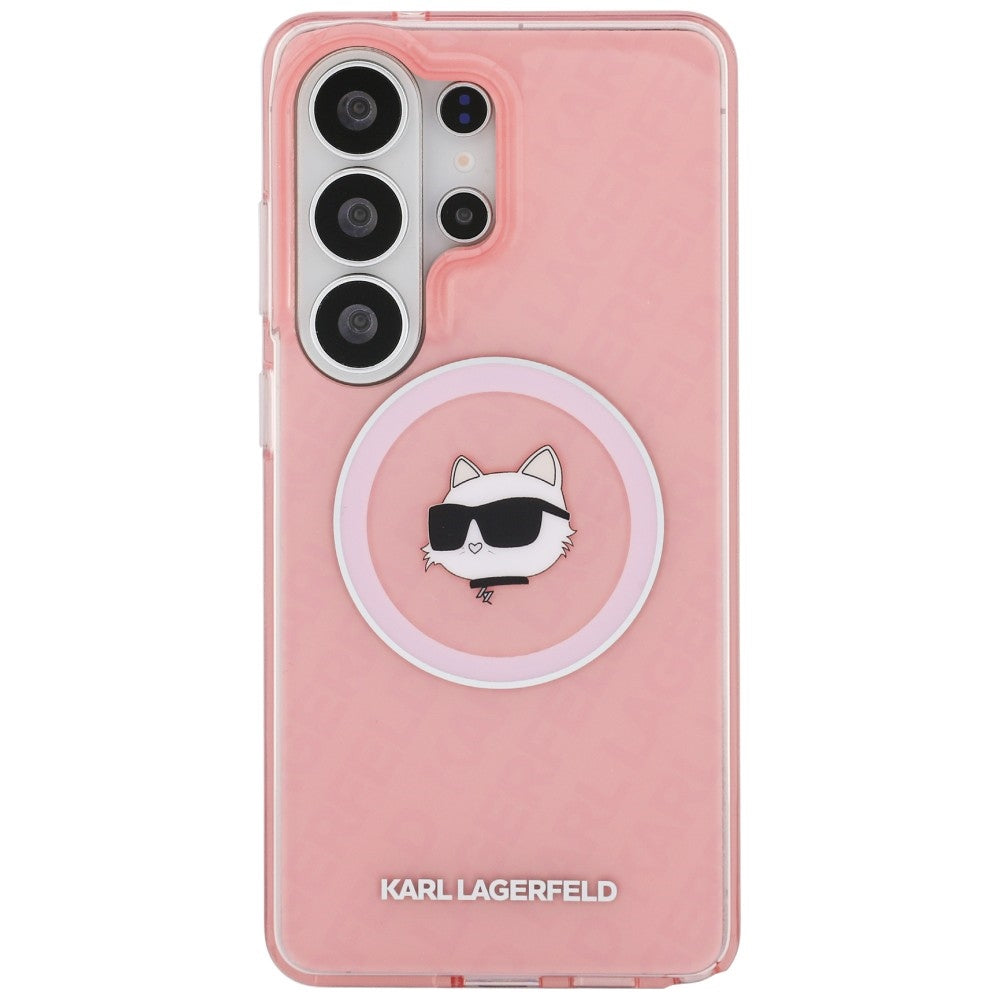 Karl Lagerfeld IML Repeated Choupette MagSafe Case for Samsung Galaxy S26 Ultra - Pink_2