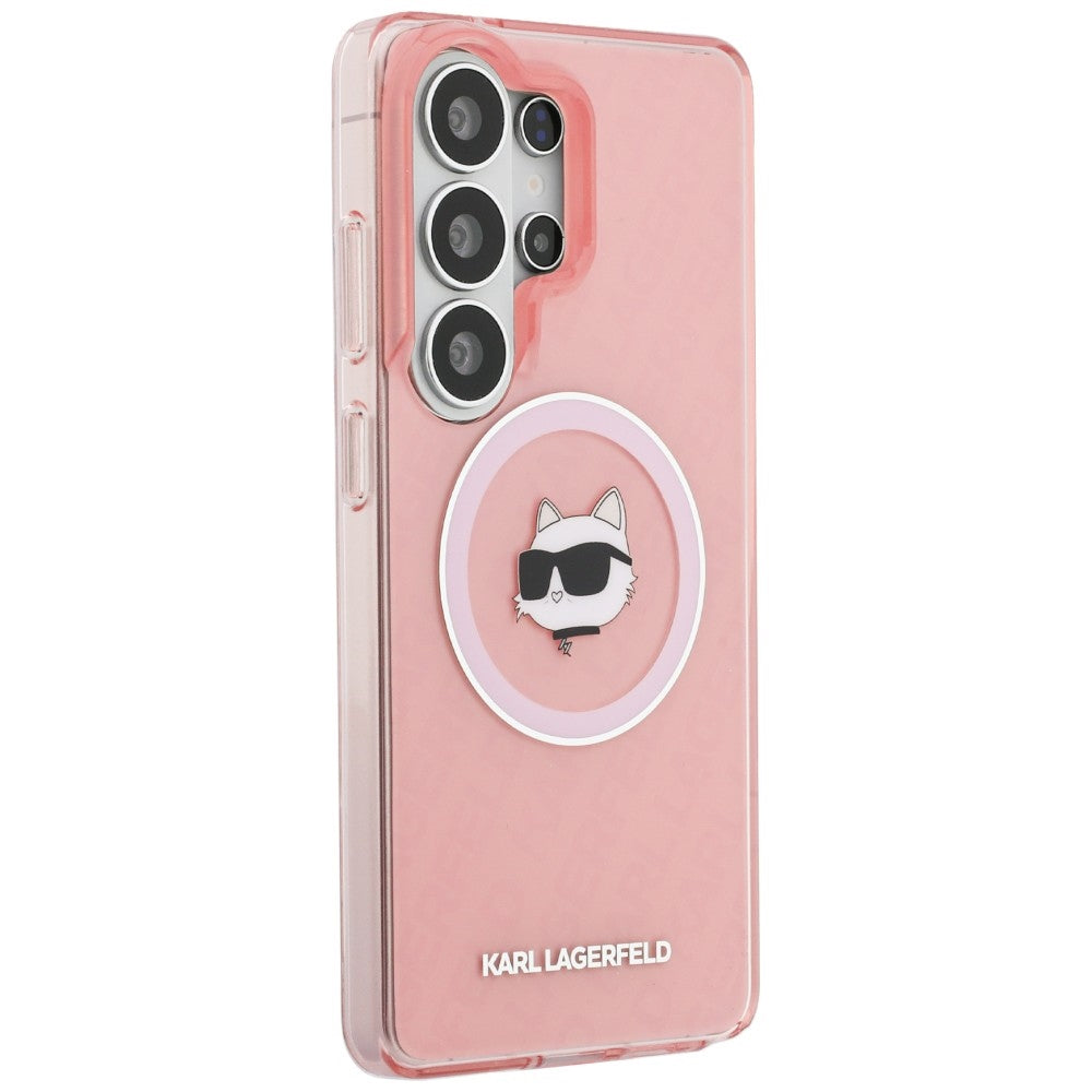 Karl Lagerfeld IML Repeated Choupette MagSafe Case for Samsung Galaxy S26 Ultra - Pink_3