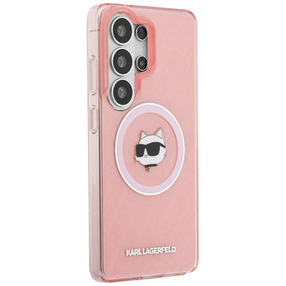 Karl Lagerfeld IML Repeated Choupette MagSafe Case for Samsung Galaxy S26 Ultra - Pink_3
