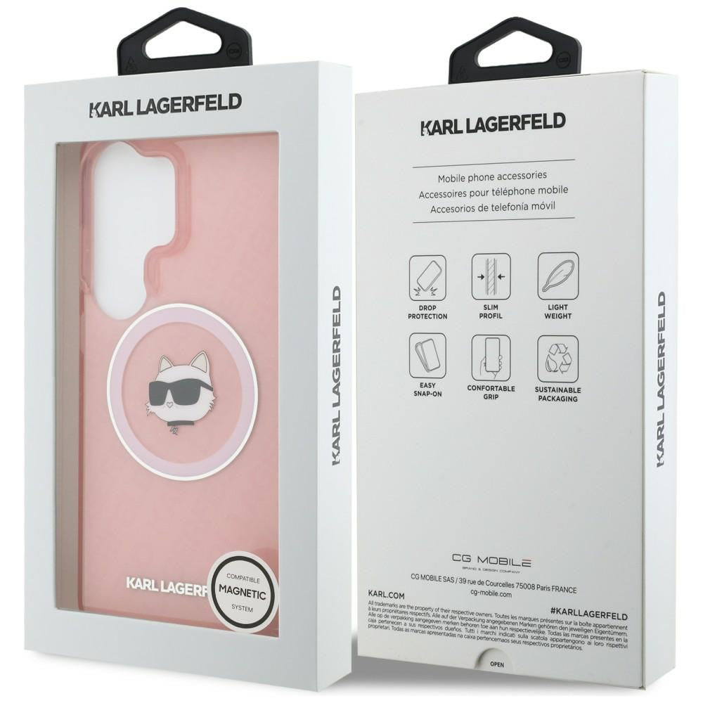 Karl Lagerfeld IML Repeated Choupette MagSafe Case for Samsung Galaxy S26 Ultra - Pink_7