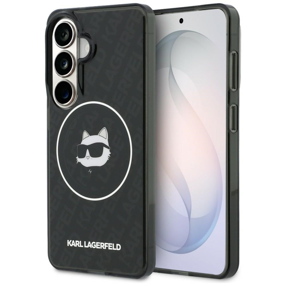 Karl Lagerfeld IML Repeated Choupette MagSafe Case for Samsung Galaxy S26 - Black_0