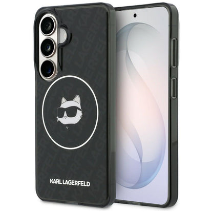 Karl Lagerfeld IML Repeated Choupette MagSafe Case for Samsung Galaxy S26 - Black_0