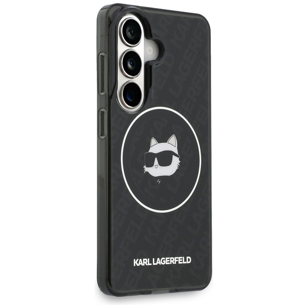 Karl Lagerfeld IML Repeated Choupette MagSafe Case for Samsung Galaxy S26 - Black_3