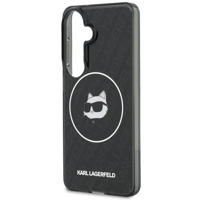 Karl Lagerfeld IML Repeated Choupette MagSafe Case for Samsung Galaxy S26 - Black_5