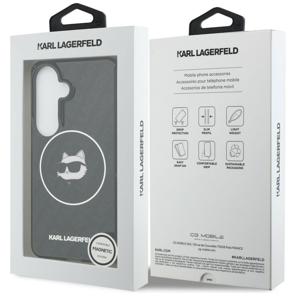 Karl Lagerfeld IML Repeated Choupette MagSafe Case for Samsung Galaxy S26 - Black_7