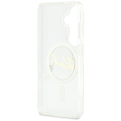Karl Lagerfeld IML KC Script MagSafe Case for Samsung Galaxy S26 - Transparent_6
