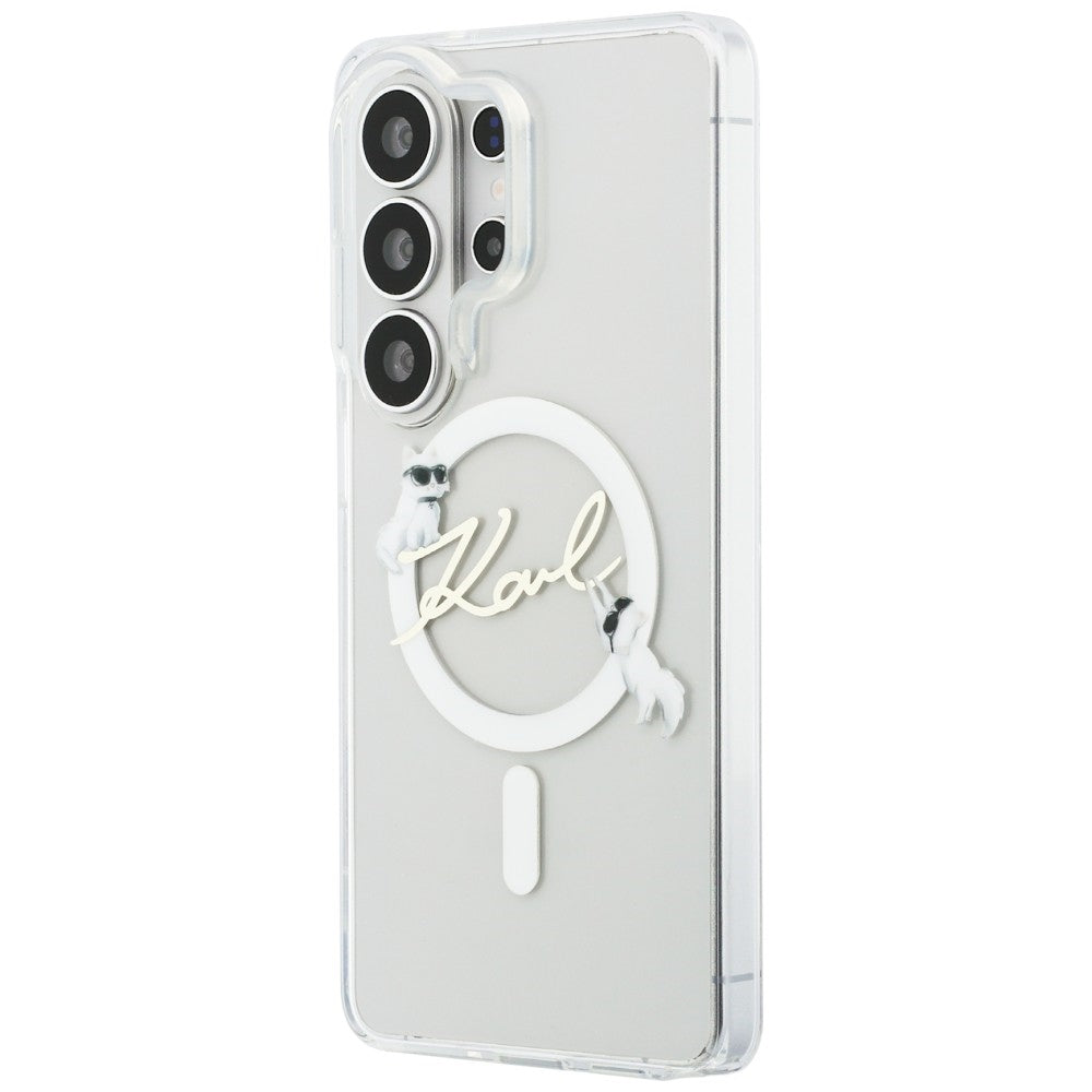Karl Lagerfeld IML KC Script MagSafe Case for Samsung Galaxy S26 Ultra - Transparent_1