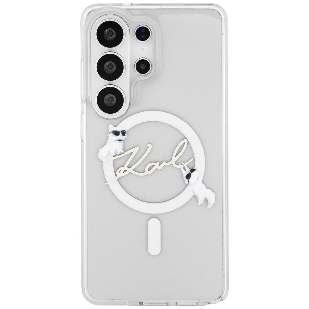 Karl Lagerfeld IML KC Script MagSafe Case for Samsung Galaxy S26 Ultra - Transparent_2
