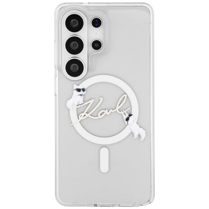 Karl Lagerfeld IML KC Script MagSafe Case for Samsung Galaxy S26 Ultra - Transparent_2