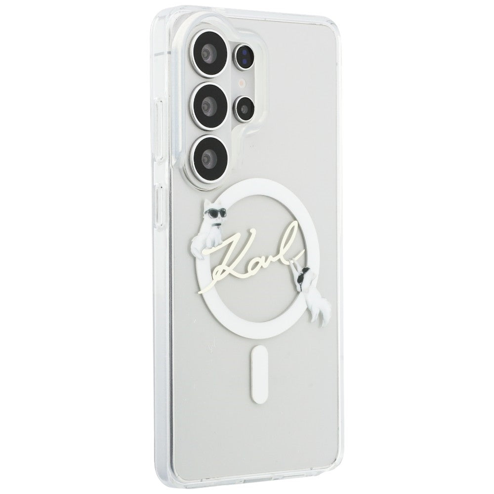 Karl Lagerfeld IML KC Script MagSafe Case for Samsung Galaxy S26 Ultra - Transparent_3