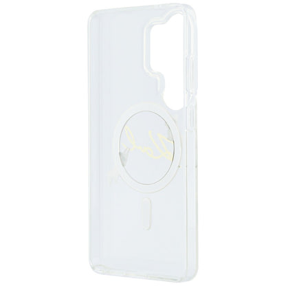 Karl Lagerfeld IML KC Script MagSafe Case for Samsung Galaxy S26 Ultra - Transparent_6