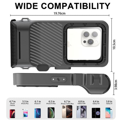 Tech-Protect IPX8 Pro Waterproof Phone Case - Gray and Black_4