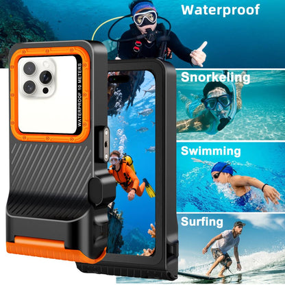 Tech-Protect IPX8 Pro Waterproof Phone Case - Orange and Black_5