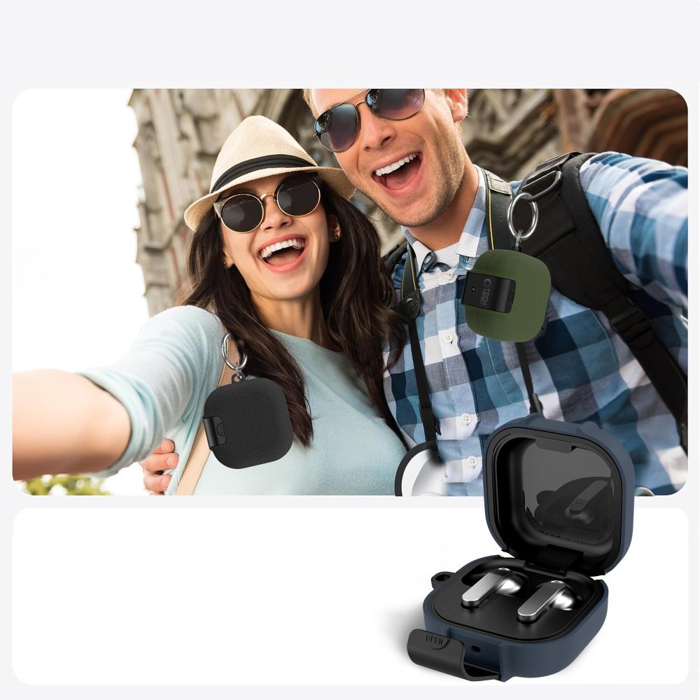 Tech-Protect Slim Hook Case for Samsung Galaxy Buds 4 / 4 Pro - Green_8