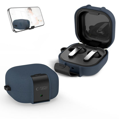 Tech-Protect Slim Hook Case for Samsung Galaxy Buds 4 / 4 Pro - Navy Blue_2