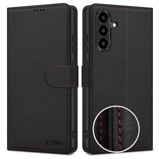 Tech-Protect Wallet Case for Samsung Galaxy A57 5G - Black and Red_0