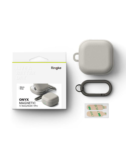Ringke Onyx Magnetic Case for Samsung Galaxy Buds 4 / 4 Pro - Gray_6