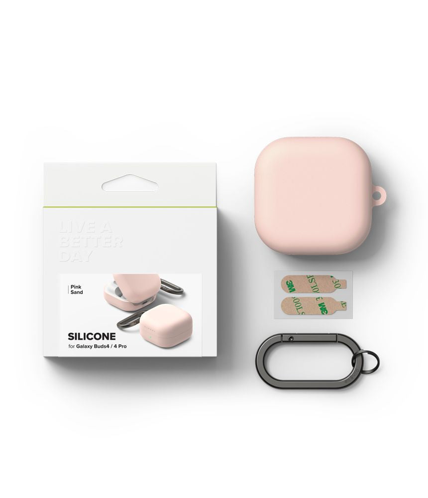 Ringke Silicone Case for Samsung Galaxy Buds 4 / 4 Pro - Pink_4