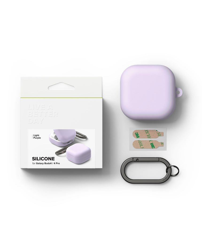 Ringke Silicone Case for Samsung Galaxy Buds 4 / 4 Pro - Purple_5