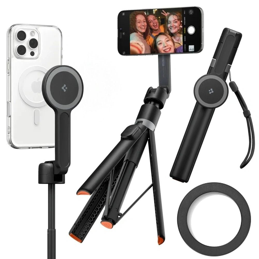Spigen S581W MagSafe Bluetooth Selfie Stick and Tripod - Black_0