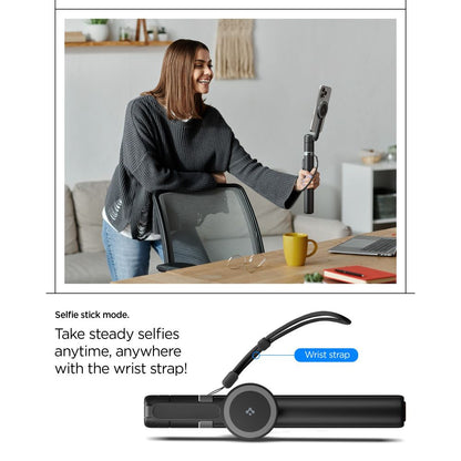 Spigen S581W MagSafe Bluetooth Selfie Stick and Tripod - Black_12