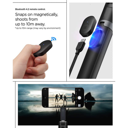 Spigen S581W MagSafe Bluetooth Selfie Stick and Tripod - Black_15
