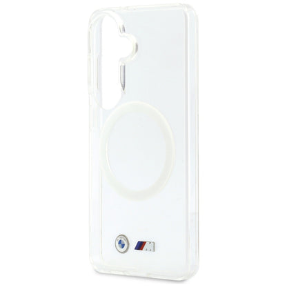 BMW IML Shockproof Metal Logo MagSafe Case for Samsung Galaxy S26 - Transparent_5