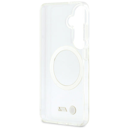 BMW IML Shockproof Metal Logo MagSafe Case for Samsung Galaxy S26 - Transparent_6