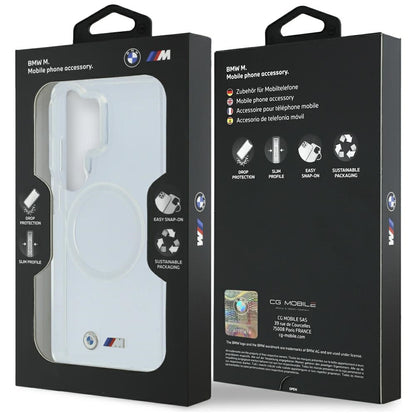BMW IML Shockproof Metal Logo MagSafe Case for Samsung Galaxy S26 Ultra - Transparent_7