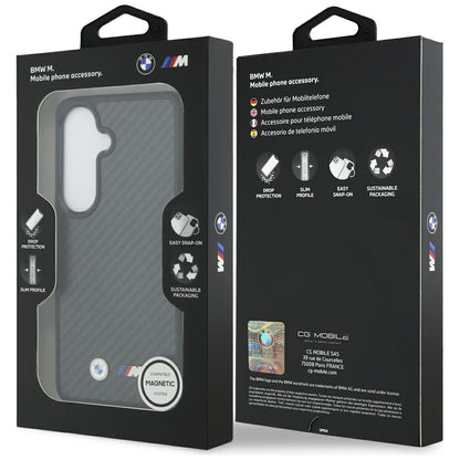 BMW M Kevlar Logo MagSafe Case for Samsung Galaxy S26 - Black_7
