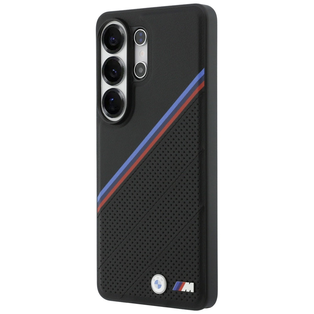 BMW Tricolor Metal Logo MagSafe Case for Samsung Galaxy S26 Ultra - Black_1