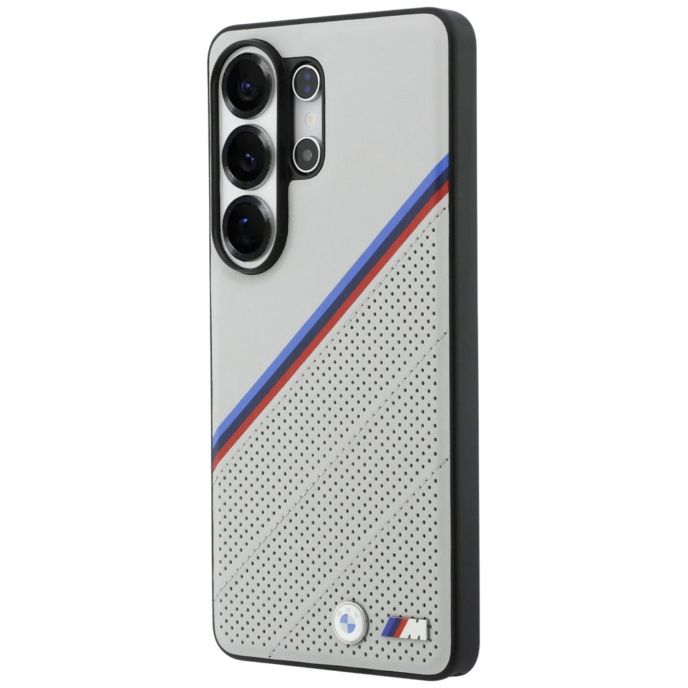 BMW Tricolor Metal Logo MagSafe Case for Samsung Galaxy S26 Ultra - Gray_1