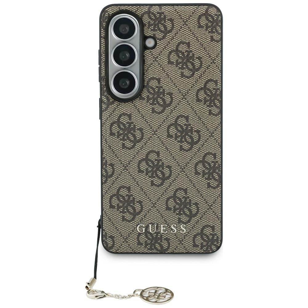 Guess 4G Classic Logo Charm MagSafe Case for Samsung Galaxy S26 - Brown_0