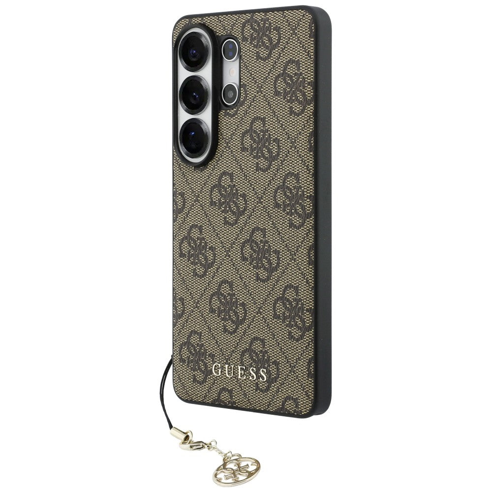 Guess 4G Classic Logo Charm MagSafe Case for Samsung Galaxy S26 Ultra - Brown_1