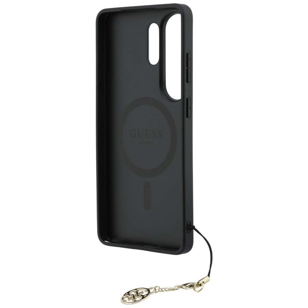 Guess 4G Classic Logo Charm MagSafe Case for Samsung Galaxy S26 Ultra - Brown_5