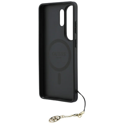 Guess 4G Classic Logo Charm MagSafe Case for Samsung Galaxy S26 Ultra - Brown_5