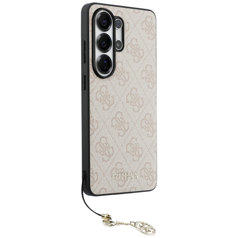 Guess 4G Classic Logo Charm MagSafe Case for Samsung Galaxy S26 Ultra - Pink_2