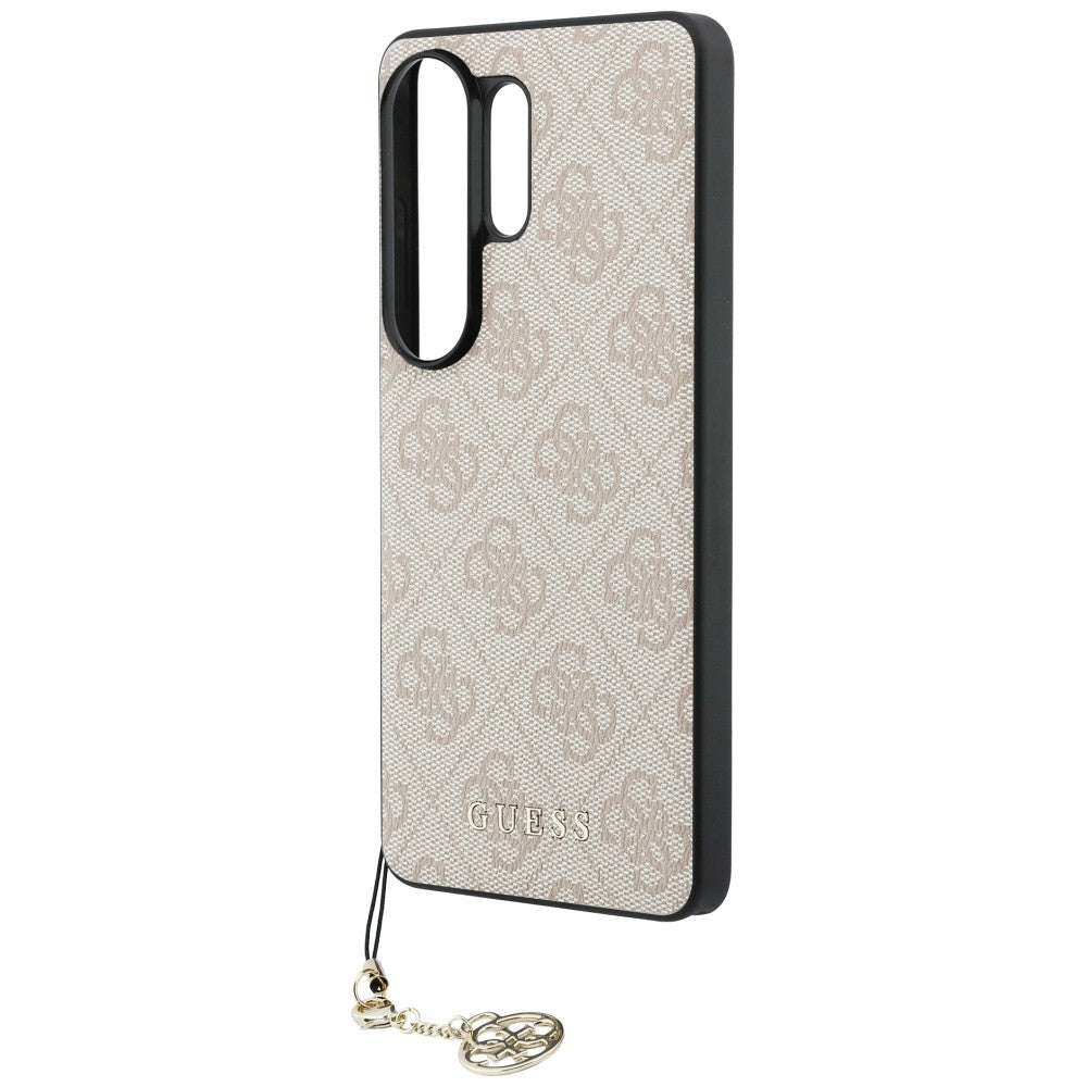 Guess 4G Classic Logo Charm MagSafe Case for Samsung Galaxy S26 Ultra - Pink_4