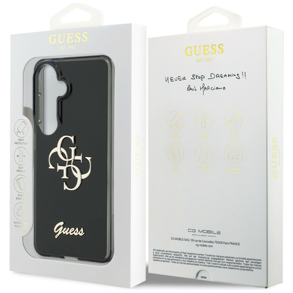 Guess IML Big Metal 4G Script case for Samsung Galaxy S26 - black_7