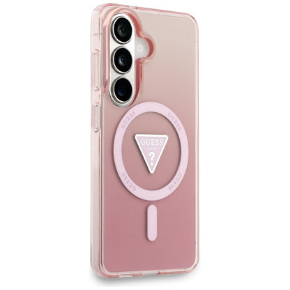Guess IML Gradient Triangle MagSafe Case for Samsung Galaxy S26 - Pink_3