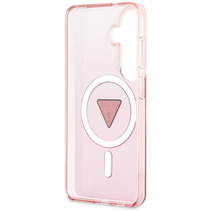 Guess IML Gradient Triangle MagSafe Case for Samsung Galaxy S26 - Pink_6