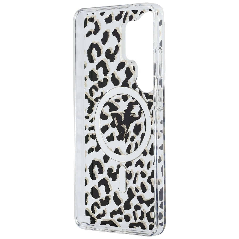 Guess IML Leopard Print Triangle MagSafe Case for Samsung Galaxy S26 Ultra - Black_6