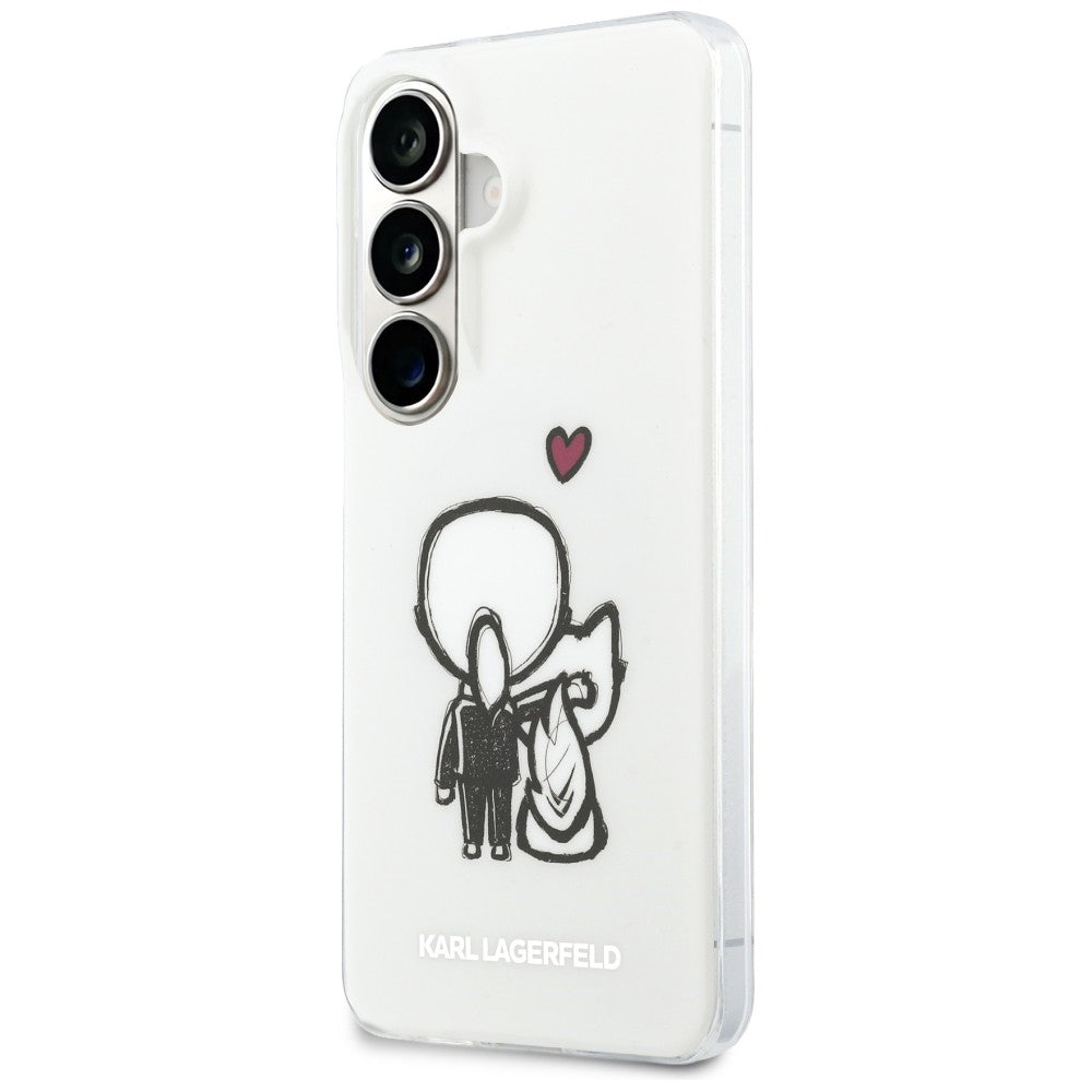 Karl Lagerfeld IML Karl&amp;Choupette MagSafe Case for Samsung Galaxy S26 - Transparent_1