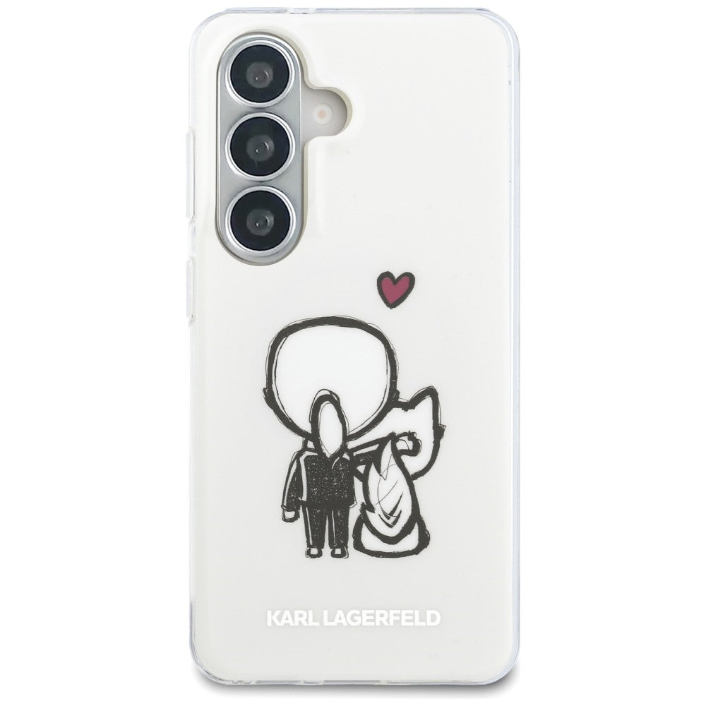 Karl Lagerfeld IML Karl&amp;Choupette MagSafe Case for Samsung Galaxy S26 - Transparent_2