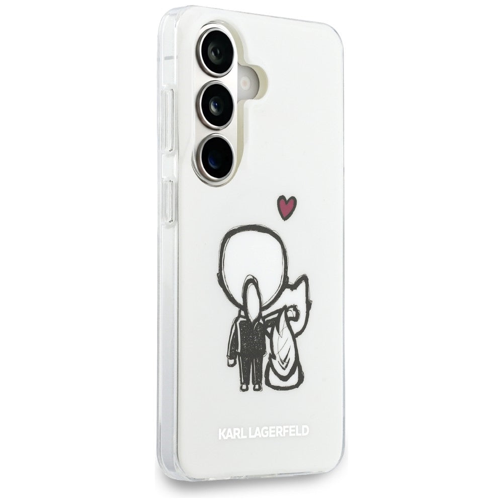 Karl Lagerfeld IML Karl&amp;Choupette MagSafe Case for Samsung Galaxy S26 - Transparent_3