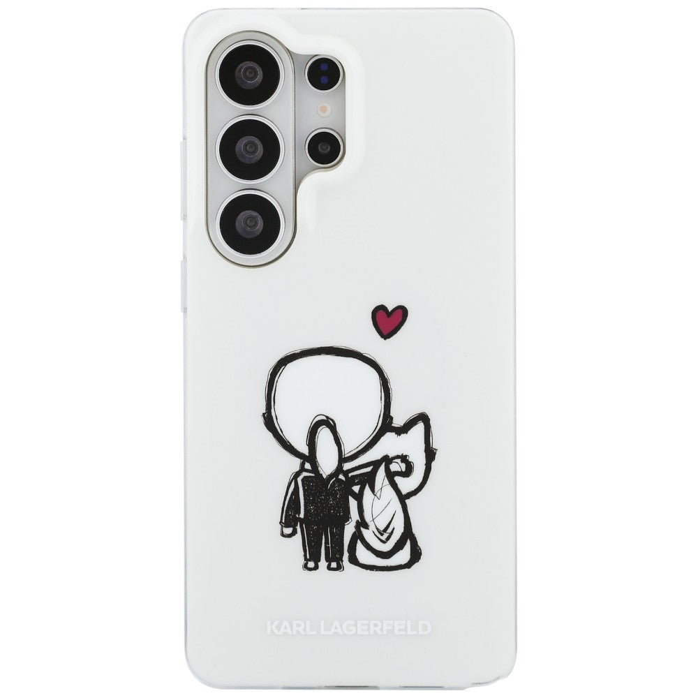 Karl Lagerfeld IML Karl&amp;Choupette MagSafe Case for Samsung Galaxy S26 Ultra - Transparent_2