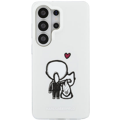 Karl Lagerfeld IML Karl&amp;Choupette MagSafe Case for Samsung Galaxy S26 Ultra - Transparent_2