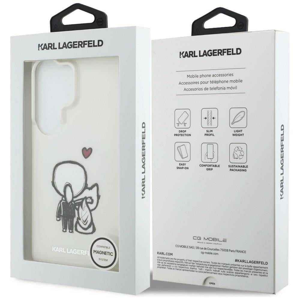 Karl Lagerfeld IML Karl&amp;Choupette MagSafe Case for Samsung Galaxy S26 Ultra - Transparent_7